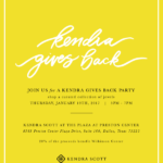 Kendra Scott Gives Back Party benefiting Wilkinson Center